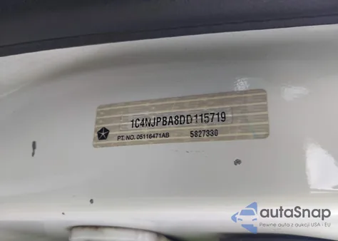 2013 Jeep Patriot Sport из США, поврежденный, VIN 1C4NJPBA8DD115719